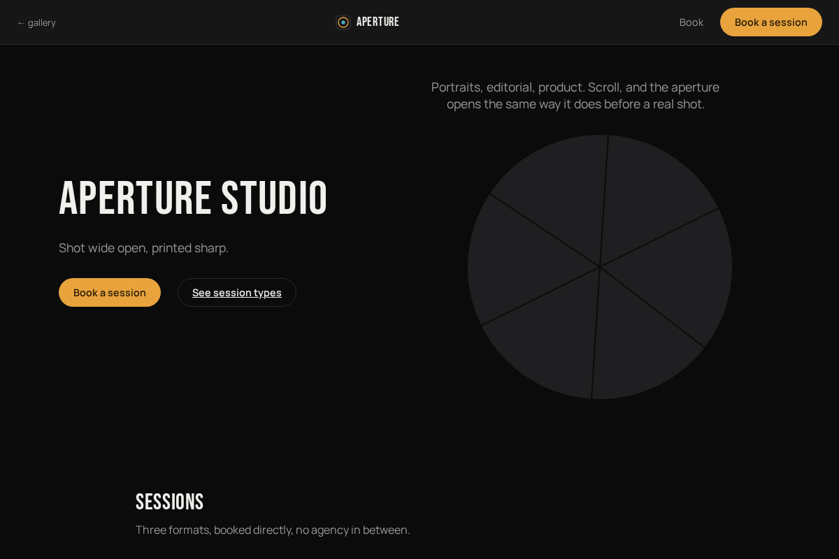 Aperture Studio preview