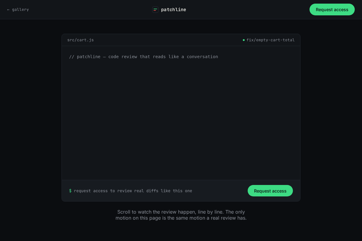 Patchline preview