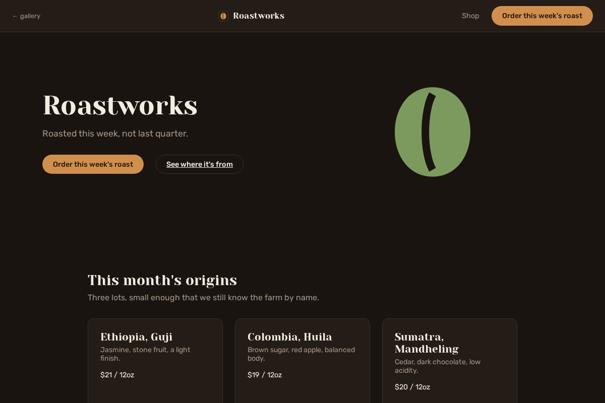 Roastworks preview