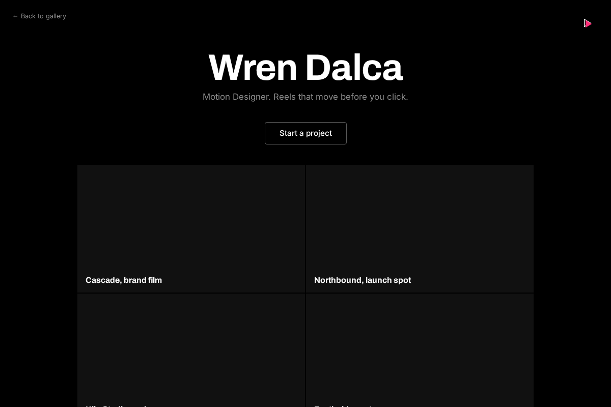 Wren Dalca, Motion Designer preview